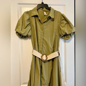 🥝 awesome dress ballon sleeve and asymmetrical 🥝